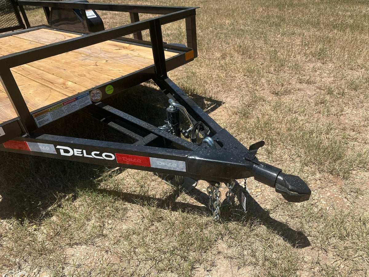 Delco 60"x10' Utility BLACK 3.5K Single Axle -7544 - J4 Trailer