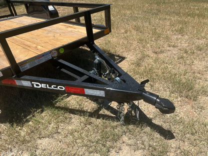 Delco 60"x10' Utility BLACK 3.5K Single Axle -7544 - J4 Trailer