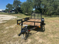 Load image into Gallery viewer, Delco 60"x12' Utility BLACK 3.5K Single Axle -7545 - J4 Trailer
