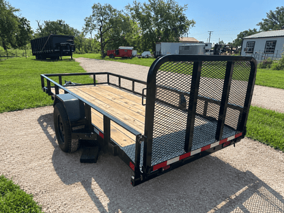 Delco 60"x12' Utility BLACK 3.5K Single Axle -7545 - J4 Trailer