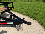 Delco 60"x12' Utility BLACK 3.5K Single Axle -7545 - J4 Trailer
