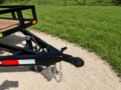 Delco 60"x12' Utility BLACK 3.5K Single Axle -7545 - J4 Trailer