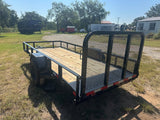 Delco 60"x12' Utility BLACK 3.5K Single Axle -7545 - J4 Trailer