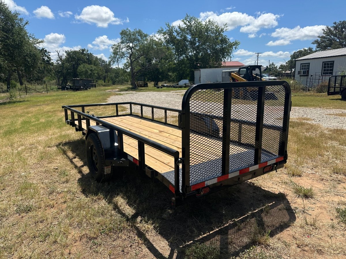 Delco 60"x14' Utility BLACK 3.5K Single Axle -7546 - J4 Trailer