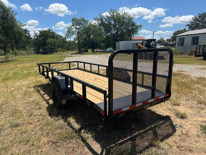 Delco 60"x14' Utility BLACK 3.5K Single Axle -7546 - J4 Trailer