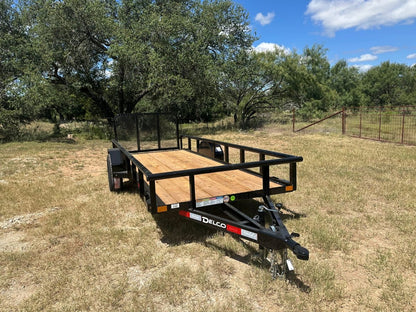 Delco 60"x14' Utility BLACK 3.5K Single Axle -7546 - J4 Trailer