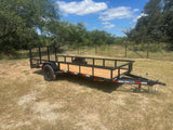 Delco 60"x14' Utility BLACK 3.5K Single Axle -7546 - J4 Trailer