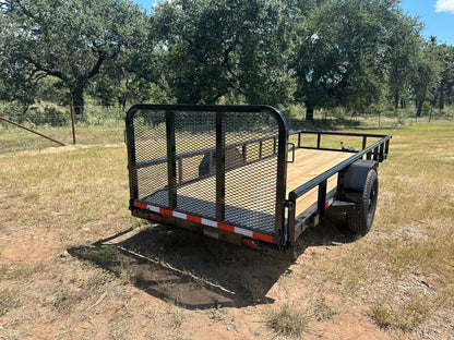 Delco 60"x14' Utility BLACK 3.5K Single Axle -7546 - J4 Trailer