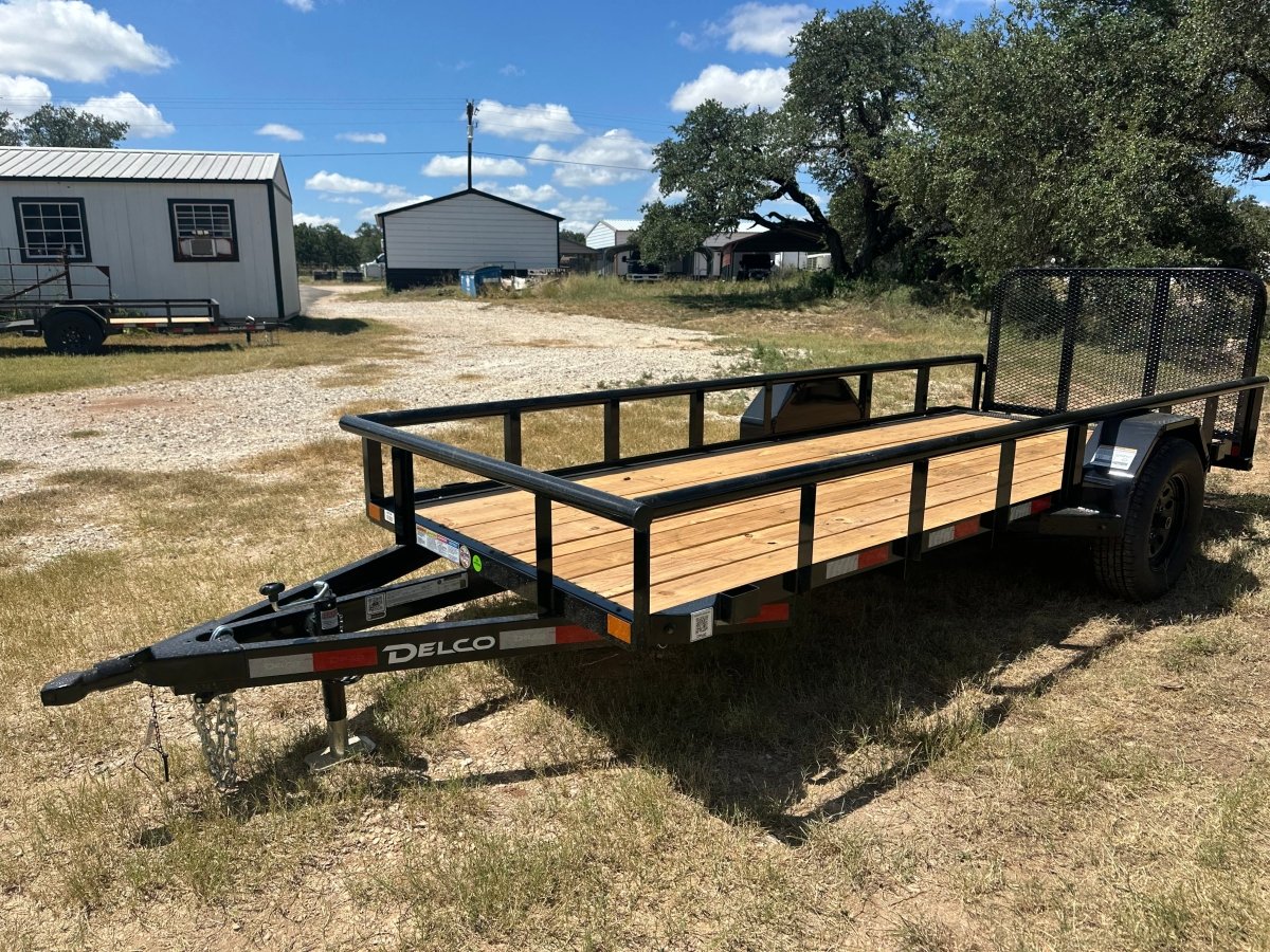 Delco 60"x14' Utility BLACK 3.5K Single Axle -7546 - J4 Trailer