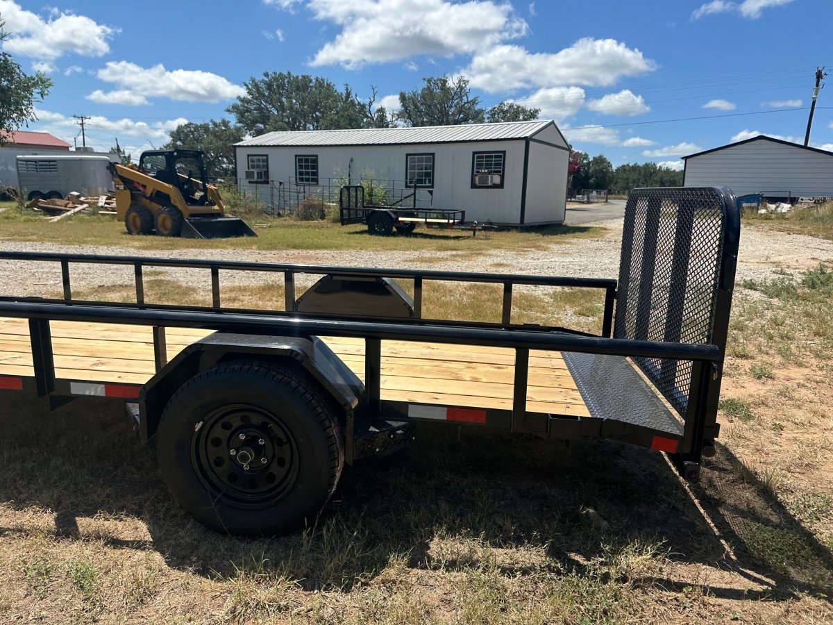 Delco 60"x14' Utility BLACK 3.5K Single Axle -7546 - J4 Trailer