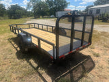 Delco 60"x14' Utility BLACK 3.5K Single Axle -7546 - J4 Trailer