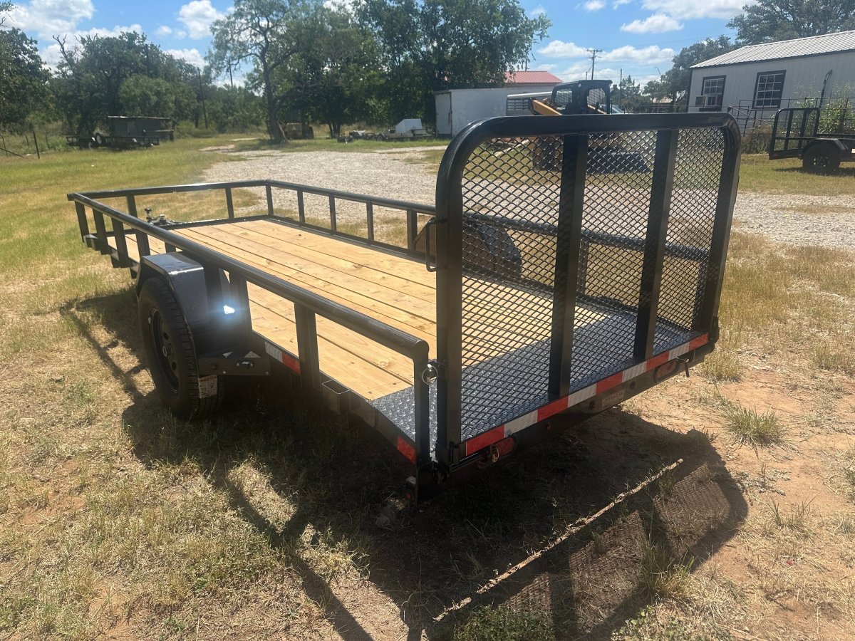 Delco 60"x14' Utility BLACK 3.5K Single Axle -7546 - J4 Trailer