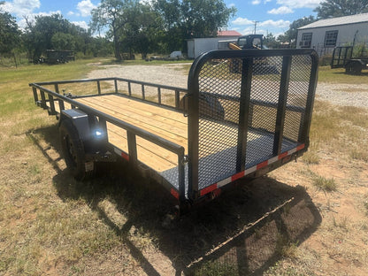 Delco 60"x14' Utility BLACK 3.5K Single Axle -7546 - J4 Trailer