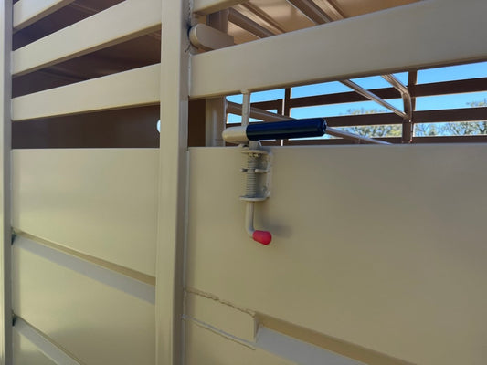 Delco 6'8"x16'x6'6" Livestock Tandem Bumper 12K - TAN - 5103 - J4 Trailer