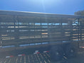 Load image into Gallery viewer, Delco 6'8"x24'x6'6" Gooseneck Livestock Bartop with Tarp - BLACK - 4511 - J4 Trailer
