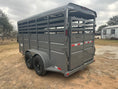Load image into Gallery viewer, Delco 6'x16'x6'6" Bumper Livestock 6K - Gray - 4030 - J4 Trailer
