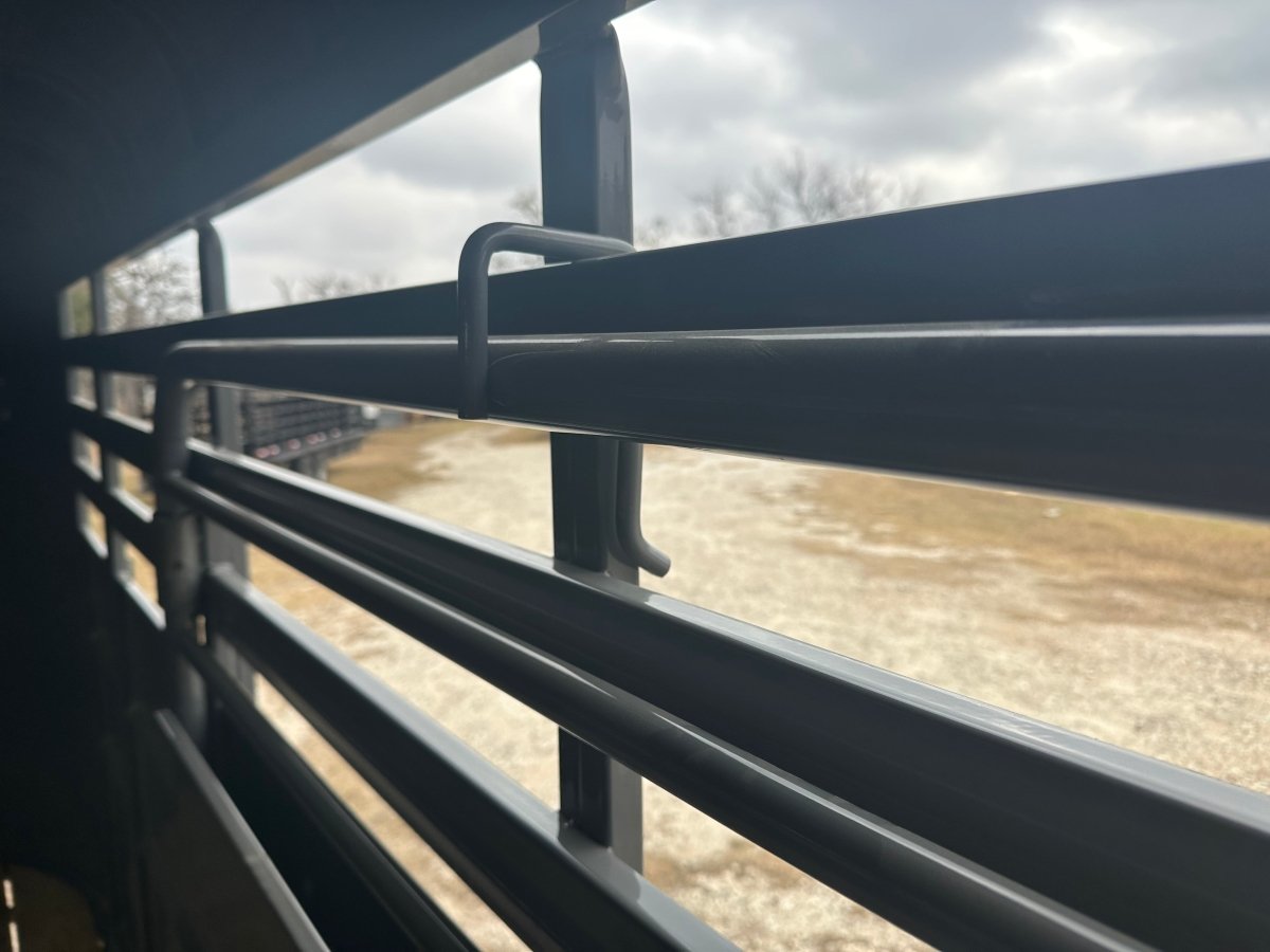 Delco 6'x16'x6'6" Bumper Livestock 6K - Gray - 4030 - J4 Trailer