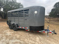 Load image into Gallery viewer, Delco 6'x16'x6'6" Bumper Livestock 6K - Gray - 4030 - J4 Trailer
