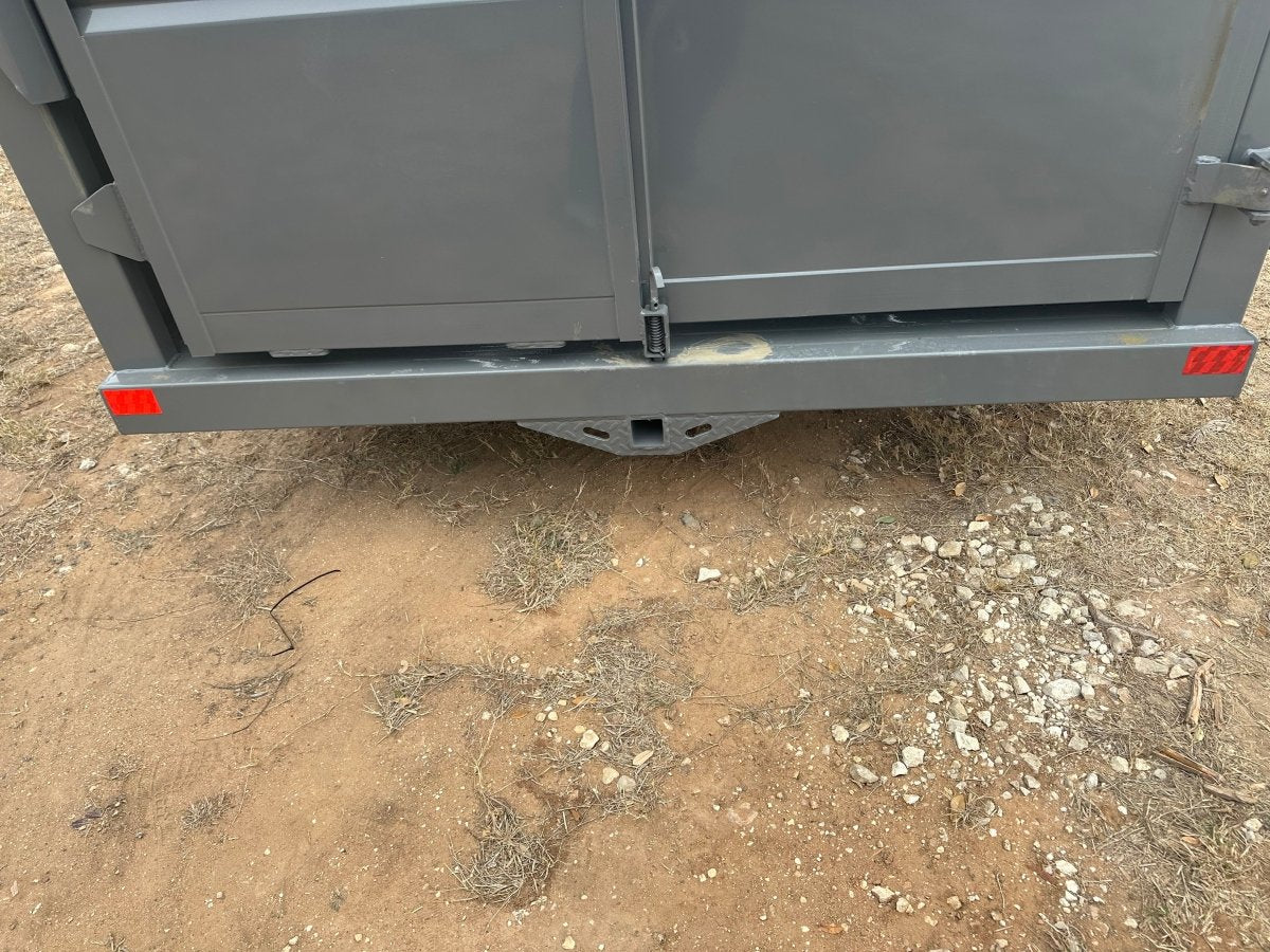 Delco 6'x16'x6'6" Bumper Livestock 6K - Gray - 4030 - J4 Trailer