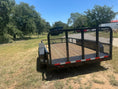 Load image into Gallery viewer, Delco 77"x12' Utility BLACK 7K Tandem Axle - 7547 - J4 Trailer
