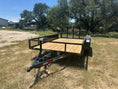 Load image into Gallery viewer, Delco 77"x12' Utility BLACK 7K Tandem Axle - 7547 - J4 Trailer
