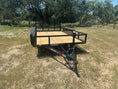 Load image into Gallery viewer, Delco 77"x12' Utility BLACK 7K Tandem Axle - 7547 - J4 Trailer
