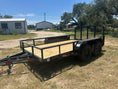 Load image into Gallery viewer, Delco 77"x12' Utility BLACK 7K Tandem Axle - 7547 - J4 Trailer
