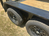 Delco 77"x12' Utility BLACK 7K Tandem Axle - 7547 - J4 Trailer
