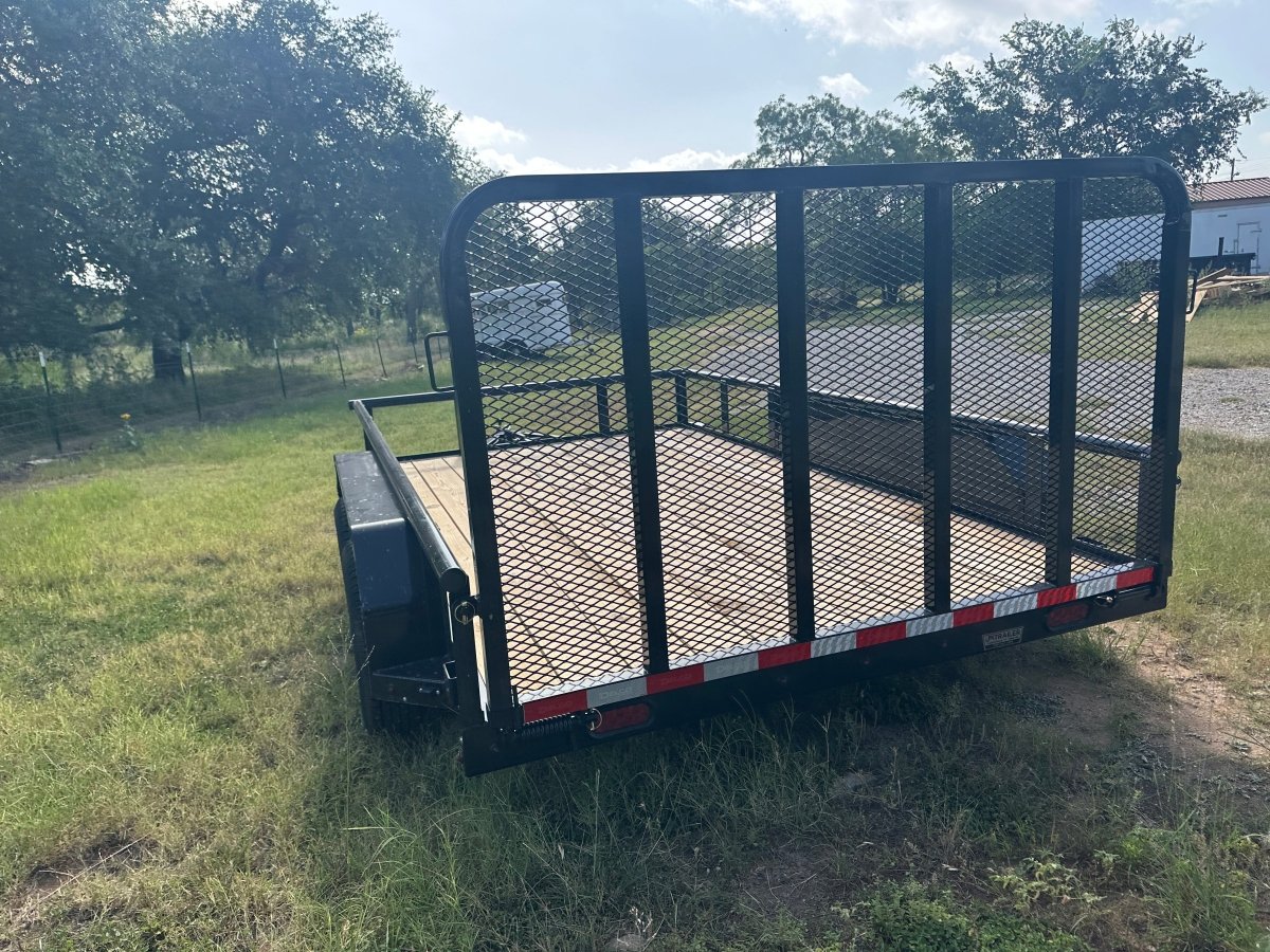 Delco 83"x12' Utility BLACK 7K Tandem Axle - 6421 - J4 Trailer