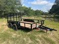 Load image into Gallery viewer, Delco 83"x12' Utility BLACK 7K Tandem Axle - 6421 - J4 Trailer
