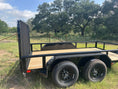 Load image into Gallery viewer, Delco 83"x12' Utility BLACK 7K Tandem Axle - 6421 - J4 Trailer
