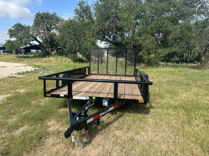 Delco 83"x12' Utility BLACK 7K Tandem Axle - 6421 - J4 Trailer