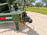 Delco 83"x14' Dump Tandem Trailer ARMY GREEN 14K -5357 - J4 Trailer