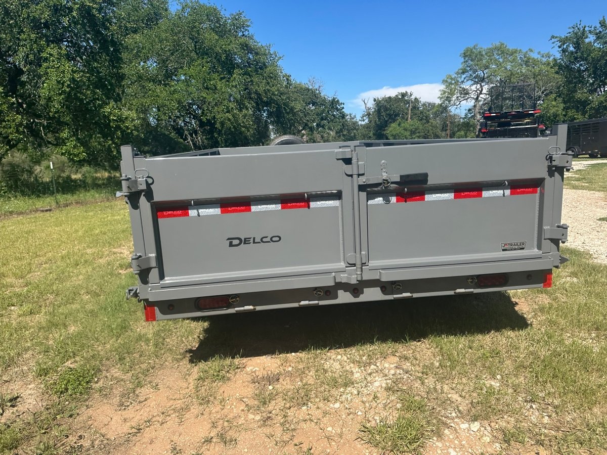 Delco 83"x14' Tandem GRAY Dump Trailer 14K - 2022 - J4 Trailer