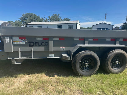 Delco 83"x14' Tandem GRAY Dump Trailer 14K - 2022 - J4 Trailer