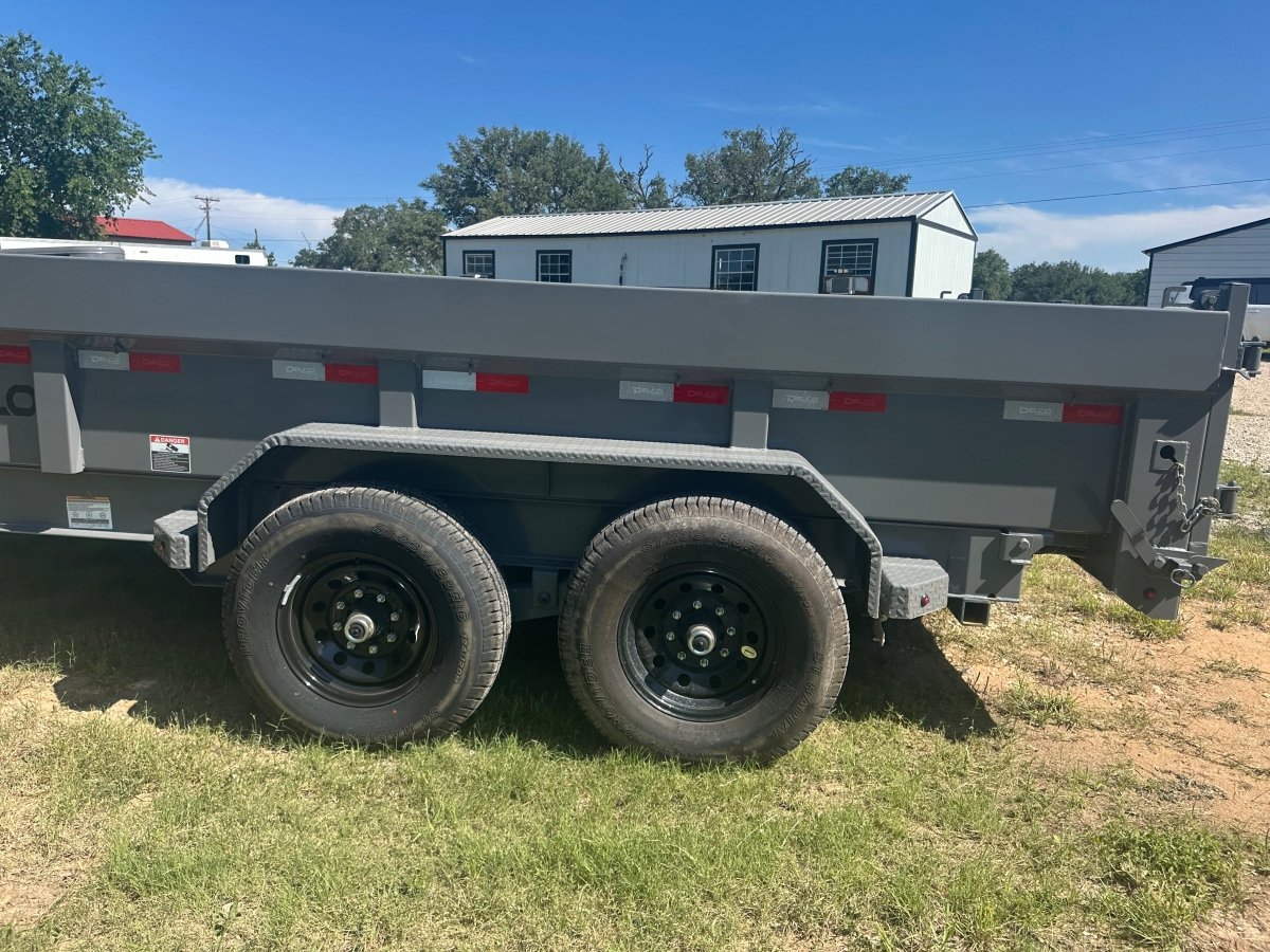 Delco 83"x14' Tandem GRAY Dump Trailer 14K - 2022 - J4 Trailer