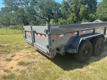 Delco 83"x14' Tandem GRAY Dump Trailer 14K - 2022 - J4 Trailer