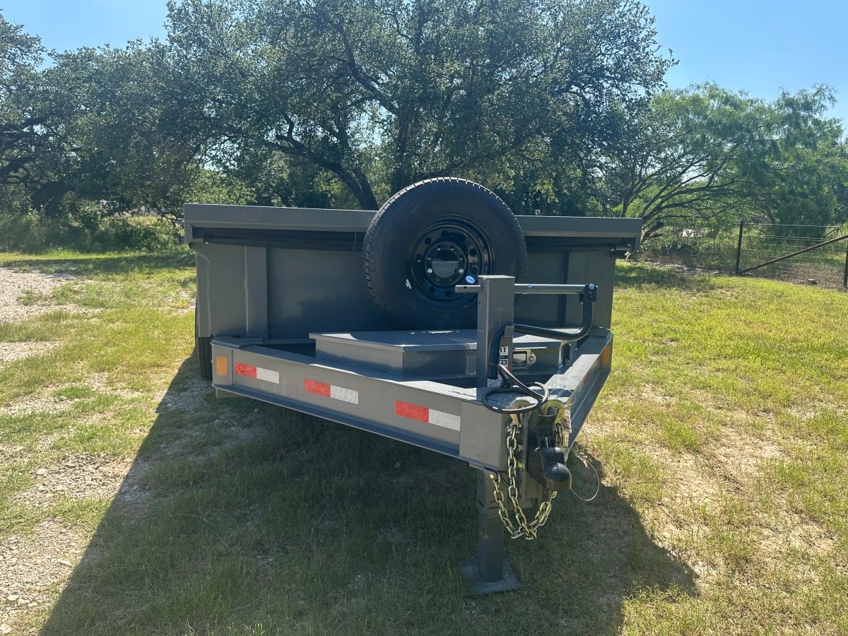 Delco 83"x14' Tandem GRAY Dump Trailer 14K - 2022 - J4 Trailer