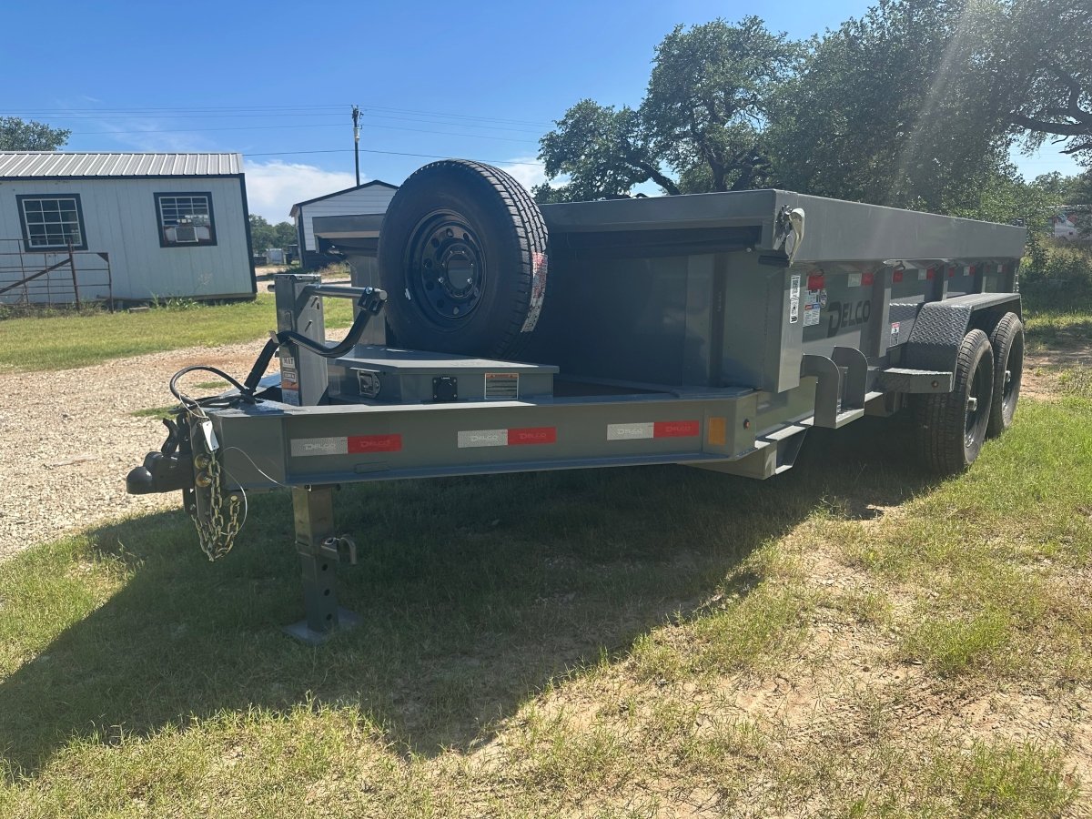 Delco 83"x14' Tandem GRAY Dump Trailer 14K - 2022 - J4 Trailer
