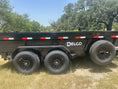Load image into Gallery viewer, Delco 83"x14' Tandem Telescopic Dump Trailer 14K BLACK - 4396 - J4 Trailer
