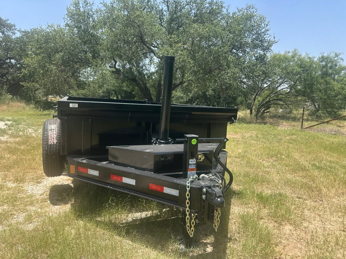 Delco 83"x14' Tandem Telescopic Dump Trailer 14K BLACK - 4396 - J4 Trailer