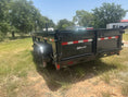 Load image into Gallery viewer, Delco 83"x14' Tandem Telescopic Dump Trailer 14K BLACK - 4396 - J4 Trailer
