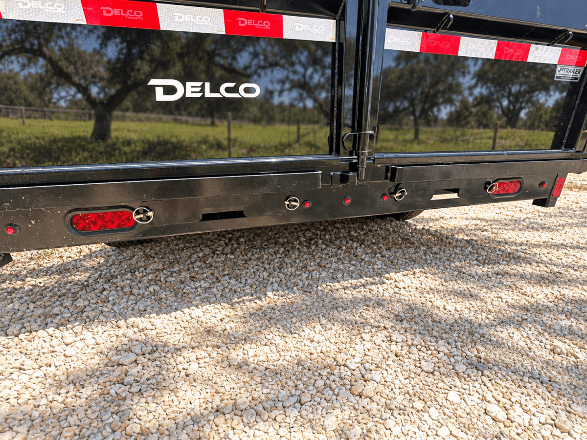 Delco 83"x14' Tandem Telescopic Dump Trailer 14K BLACK - 9627 - J4 Trailer