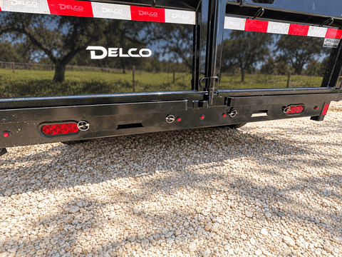 Delco 83"x14' Tandem Telescopic Dump Trailer 14K BLACK - 9627 - J4 Trailer