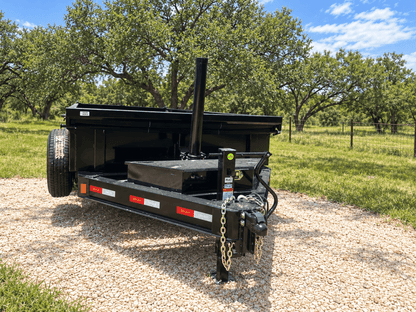 Delco 83"x14' Tandem Telescopic Dump Trailer 14K BLACK - 9627 - J4 Trailer