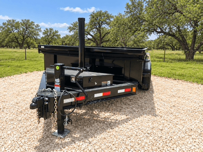 Delco 83"x14' Tandem Telescopic Dump Trailer 14K BLACK - 9627 - J4 Trailer