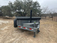 Load image into Gallery viewer, Delco 83"x14' Tandem Telescopic Dump Trailer 14K FIGHTER JET GRAY - 2084 - J4 Trailer
