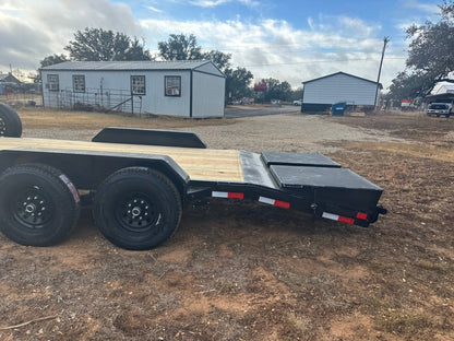 Delco 83"x22' Carhauler 14K Tandem Trailer - BLACK 4465 - J4 Trailer