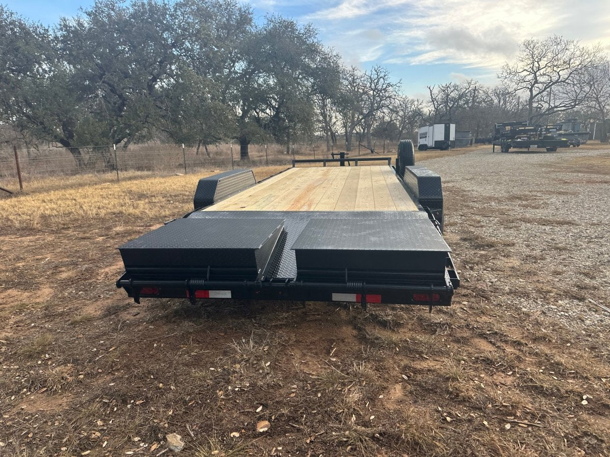 Delco 83"x22' Carhauler 14K Tandem Trailer - BLACK 4465 - J4 Trailer