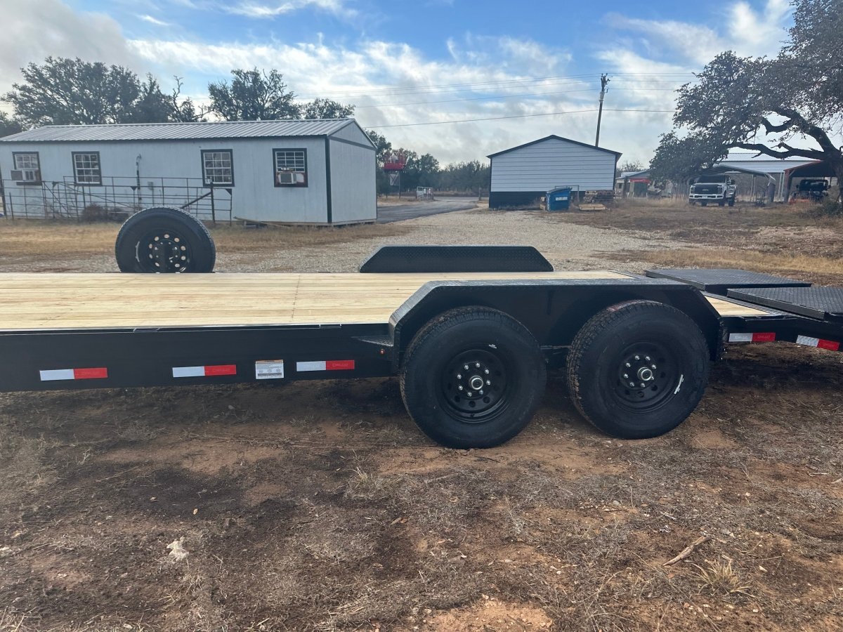 Delco 83"x22' Carhauler 14K Tandem Trailer - BLACK 4465 - J4 Trailer